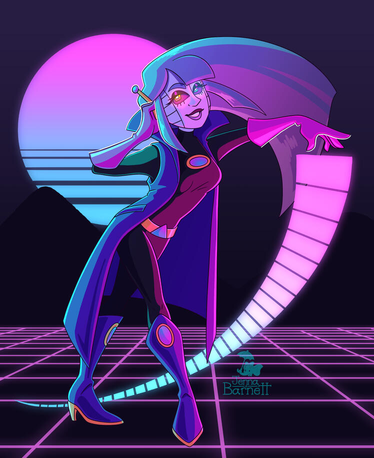 Synthwave (original character by StarSylveon11)