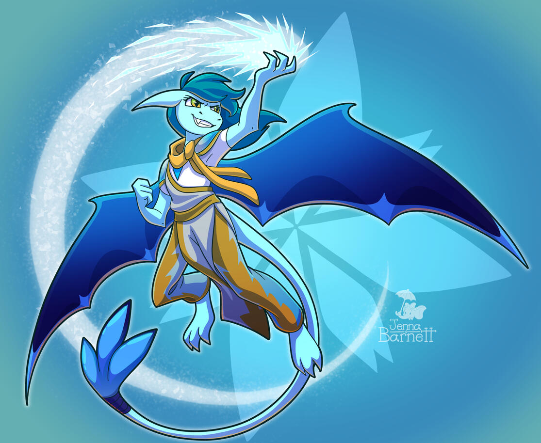 Dracea Snowlily (original character by animacmythiatails)