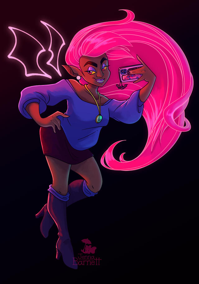 June the Party Vampire (original character by Greaser_Wolf)